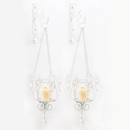 BEDAZZLING PENDANT SCONCE DUO